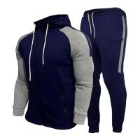 Nuevo traje de otoño e invierno para hombre, Sudadera con capucha y pantalones con cremallera, ropa deportiva informal de dos piezas, ropa deportiva para hombre, traje deportivo cálido - details 7