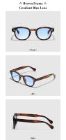 2025 Gafas de sol redondas retro para hombre y mujer, diseñador de marca famosa, gafas de sol vintage de lujo para rostros pequeños. - details 13