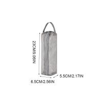 Neceser de malla con asa práctica, bolsa de almacenamiento de artículos de tocador ligera y transpirable, bolso de lavado plegable de secado rápido para niñas - details 0