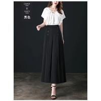 Pantalones de pierna ancha para mujer, pantalón corto holgado, cintura elástica, talla grande 3XL - details 20