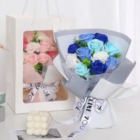 Regalos 11 flores ramo de rosas jabón flor regalo embalaje mano jabón flor decoración Artificial flor falsa decoración de boda - details 4