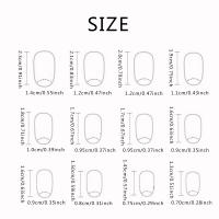 Uñas Postizas Aurora Glitter 24 Piezas Oval Corto Simple Con 1 Pegamento Y 1 Lija Material De Resina Origien China Continental - details 4