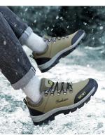 Zapatos de Senderismo Invierno para Hombres Botas Cálidas Exteriores para Acampar Antichoque Zapatillas de Escalada con Cordones RUNSUN DAILY - details 17