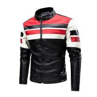 Chaqueta de Cuero de Motocicleta para Hombres Ajuste Delgado PU de Alta Calidad Moda Otoñal Casual - details 6