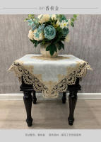 Mantel cuadrado de tela blanca, cubierta de comedor de encaje bordado, mesa Juppe wer, manteles elegantes, toallas - details 14