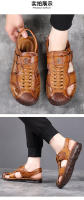 Sandalias de Hombre de Prima Piel de Vaca Suela Antideslizante, Suave, Perforación, Estilo de Verano para Zapatos de Playa - details 10