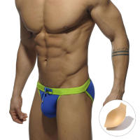 Calzoncillos de baño triangulares para hombre, bañador Sexy, pantalones cortos de playa, bañador Sexy, Bañador estampado para surf - details 22