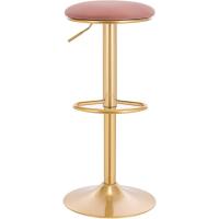Taburetes Bar de Altura Ajustable Entre 60 y 80,5 cm, Giratorios 360 °   con Asiento Terciopelo - details 3