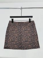 Media falda elegante de cintura elástica estilo Qianniao, Falda corta de cintura alta que abraza la cadera - details 15