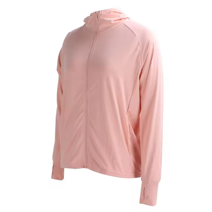 Chaqueta de Protección Solar UV Manga Larga Mujer Refrigerante Rosa - 1