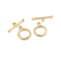 Pulsera de Tirantes Geométricos de Latón Dorado 18K Clasps para Hacer Joyería DIY - details 2