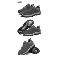 Zapatos De Senderismo Para Hombre Botas De Trekking Deportivas Transpirables De Cuero Respirables Antideslizantes Cómodas Para Acampar Y Caminar En Verano - details 7