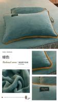 Funda de Almohada de Franela Suave de Color Sólido Tamaño 48*74cm Cómoda para Adultos - details 8