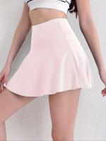 Faldas Deportivas De Un Solo Color Con Bolsillo, Faldas Activas De Golf, Running Y Tenis, Ropa Deportiva Para Mujer - details 7