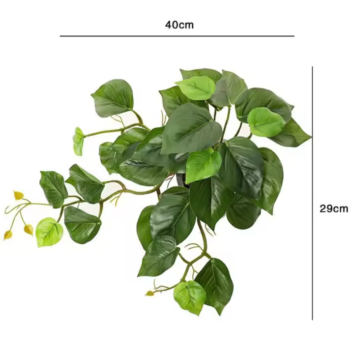 Decoración creativa para fiesta de Hotel, escritorio para sala de estar, decoración de jardín, oficina, planta verde, plantas de simulación, hojas de tortuga, planta falsa - 1