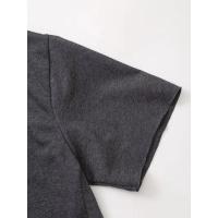 conjunto deportivo Vintage para mujer, traje de pantalones cortos sólidos, camiseta de manga corta con cuello redondo, cortos con cordón, - details 23