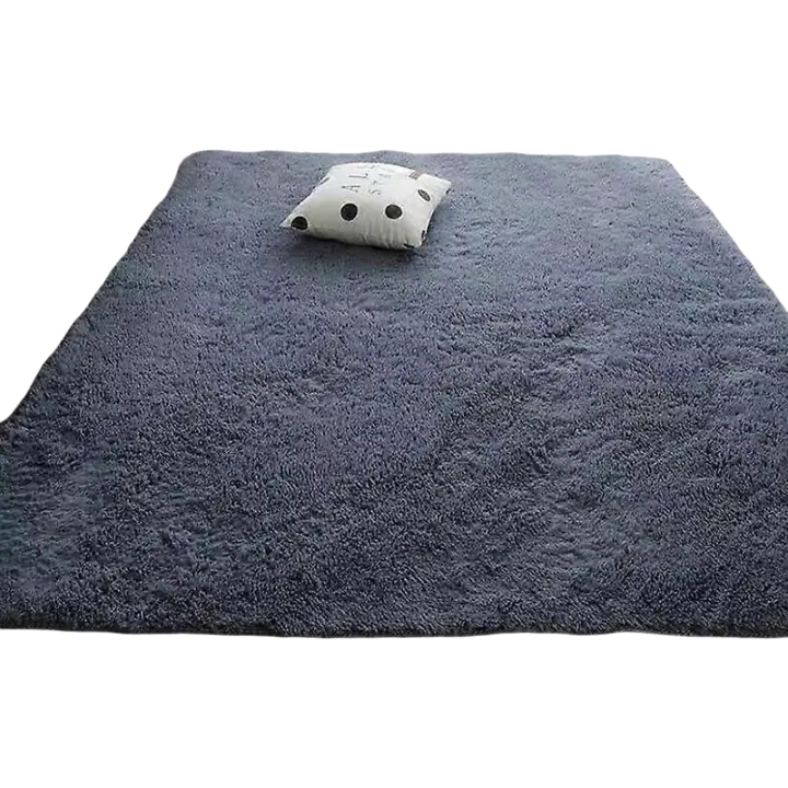 Alfombra de Peluche Suave Alfombra de Dormitorio Gruesa Alfombra de Terciopelo Antideslizante - 1