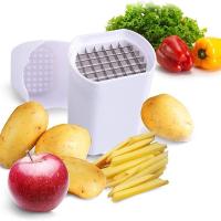 Cortador manual 2 en 1 para patatas fritas y palitos de verduras perfectos con rejilla extraíble y base antideslizante - details 0