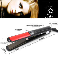 MBHAIR pantalla LCD placas de titanio plancha plana planchas alisadoras herramientas de estilismo plancha de pelo profesional - details 0