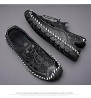 Nuevas Sandalias de Cuero Transpirable para Hombres Estilo Casual de Verano Versátil con Diseño de Hueco - details 11