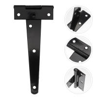 Bisagra con correa para puerta en T, 4 piezas, para puertas de Granero, forjado, a prueba de óxido, color negro, 6 pulgadas - details 2