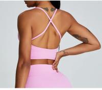 Traje de Yoga cómodo y Sensual para mujer, ropa deportiva transpirable de secado rápido para correr al aire libre, ciclismo y Fitness - details 13