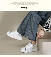 Nuevas zapatillas deportivas informales combinables de primavera para hombre y mujer Mc de cuero blanco con suela gruesa y plantilla de malla transpirable - details 22