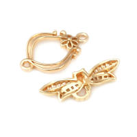 Pulsera de Tirantes Geométricos de Latón Dorado 18K Clasps para Hacer Joyería DIY - details 57