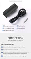 Receptor de Audio con Bluetooth 5,3, transmisor de música estéreo, llamada manos libres, conector AUX de 3,5 MM, adaptador inalámbrico USB Dongle para TV, PC, Kit de coche - details 13