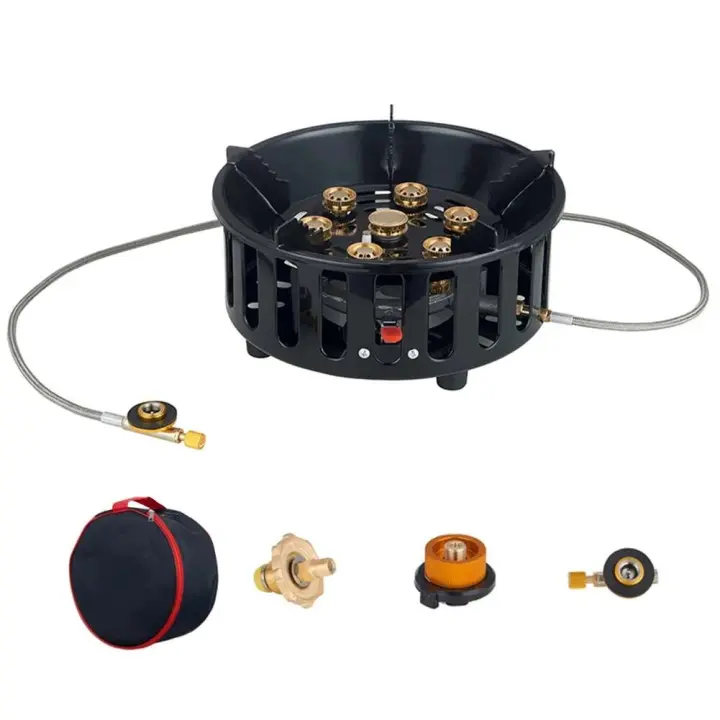 Estufa de Gas de Encendimiento Electrónico 21000W Hornillo Portátil para Barbacoa y Camping al Aire Libre Utensilios de Cocina para Viajes - 1