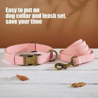 correa ustables cuero PU perro, Collar duradero cuerda de plomo mascotas, suave para perros pequeños, medianos y randes, - details 17