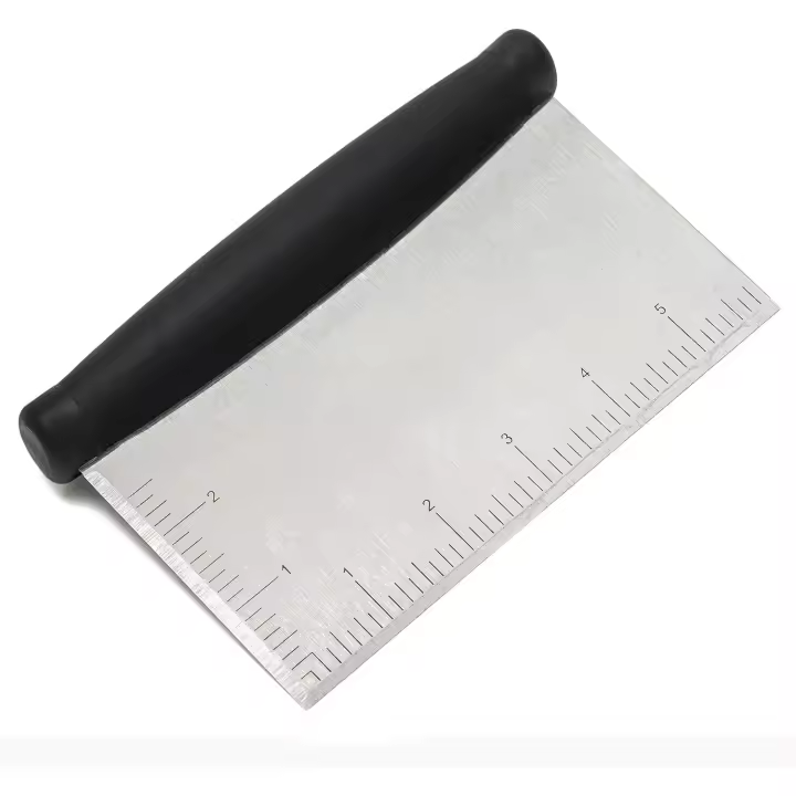 Raspador de Metal de acero inoxidable, picador, ideal como cortador de masa para pan y Pizza, utensilio de cocina multiusos - 1