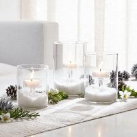 Velas de cristal para velas de té, juego de 3 portavelas votivas transparentes para decoración de boda, fiesta, hogar y sala de estar - details 2