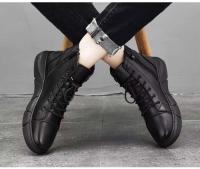 2024 Producto de diseño Zapatos de moda de tobillo británicos Botas altas de cuero de PU para hombres - details 12