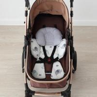 Cojín de Asiento de Carrito de Bebé Transpirable Almohadilla de Soporte de Cabeza y Cuello para Carrito de Bebé - details 7