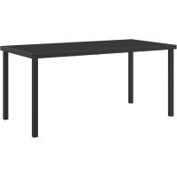 Mesa de Jardín Negra 160x80x73 cm Vidrio Templado - details 0
