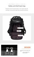 Mochila de Cuero Suave Casual para Mujeres Impermeable, Resistente al Desgaste, Antirrobo con Patrones de Parche Bolsa de Hombro Grande con Lining de Dacron - details 18