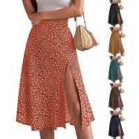 Falda de verano con estampado Floral para mujer, falda holgada de cintura alta, transpirable, elegante, ropa femenina - details 41