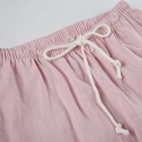 Pantalones de Pierna Recta Tejidos Casuales Cintura Baja, Perchas, Estilo Baggy para Mujeres - details 1