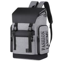 Mochila Simple con letras para hombre, bolso escolar multifuncional de gran capacidad para estudiantes, bolso de hombro, bolso para ordenador portátil, mochila de lona para viaje - details 6