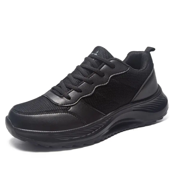 Zapatos deportivos planos para hombres zapatos de trabajo de suela suave para mantener caliente - 1