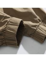 Pantalones Cargo de Moda para Hombres 2024 Estilo Callejero Suelto con Cordón Material de Algodón - details 14