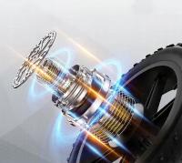 Jansno X50P Bicicleta Eléctrica,Motor de 750W,Batería de 48V 16Ah,Pneus anchos de 20*4.0pulgadas,Velocidad máxima de 48km/h, Autonomía eléctrica pura de 40-50km, SHIMANO de 7 velocidades, Frenos de disco mecánicos, Pantalla LCD- Negro - details 1