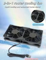 Base de Enfriador de Router de Ventilador Dual USB, Silencioso y Enfriamiento Rápido, Compatible con Enrutadores, Decodificadores, Conmutadores de Red - Material de Plástico, Alimentado por USB, Tensión de Operación ≤36V, No Requiere Batería - details 4