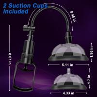 Juguetes sexuales para adultos Bomba de coño, bomba de clítoris para aumentar la sensación y mejorar el placer sexual Juguetes sexuales para mujeres, sistema de bomba de vagina con válvula de liberación de vacío 2 tazas incluidas - details 1