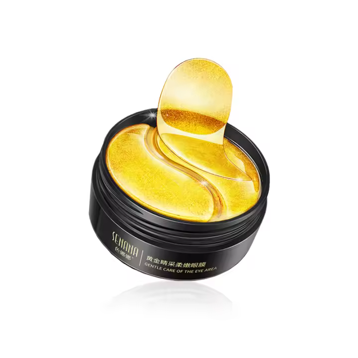 Máscara de Ojos de Colágeno de Cristal Dorado 24K 60pcs Adiós a las Ojeras - 1