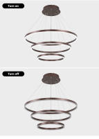 LEFANGXING Luces Colgantes LED Lámpara de Estair de Aluminio para Sala de Estar - details 6