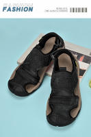 Sandalias de cuero genuino de verano para hombre, cómodas sandalias de playa para exteriores, zapatos romanos informales con punta anticolisión para senderismo y viajes - details 20