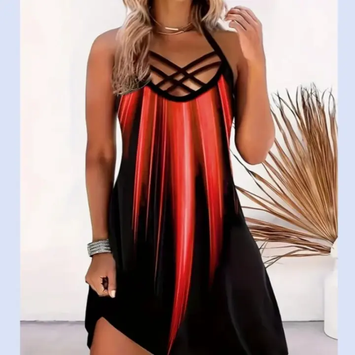 Vestido Impreso de Verano para Mujer Moda de Verano - 1