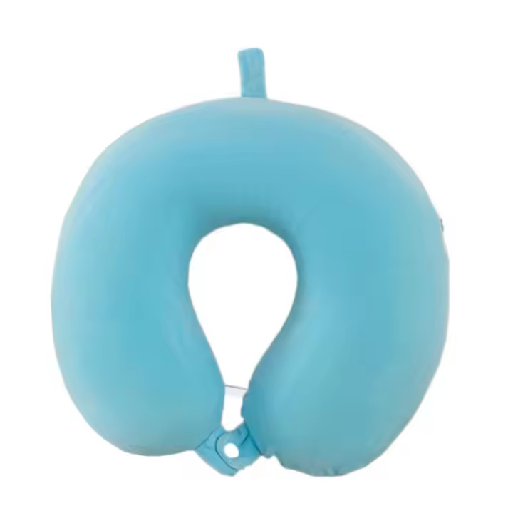 Almohada portátil de viaje en forma de U de doble cara con bolsa de almacenamiento, cojín de soporte para el cuello, cómodo protector de cuello lavable para dormir - 1